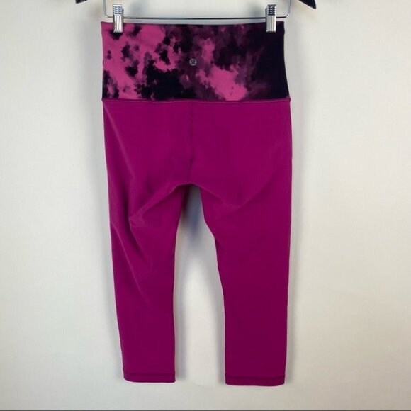 Lululemon Wunder Under‎ Crop Black Raspberry - Picture 2 of 7